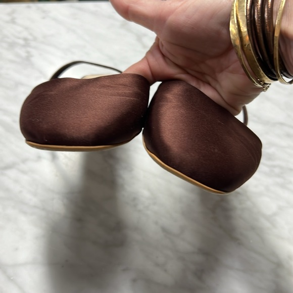 Everlane The Tapered Square Toe Slingback Size 11 in Brown - Picture 4 of 10